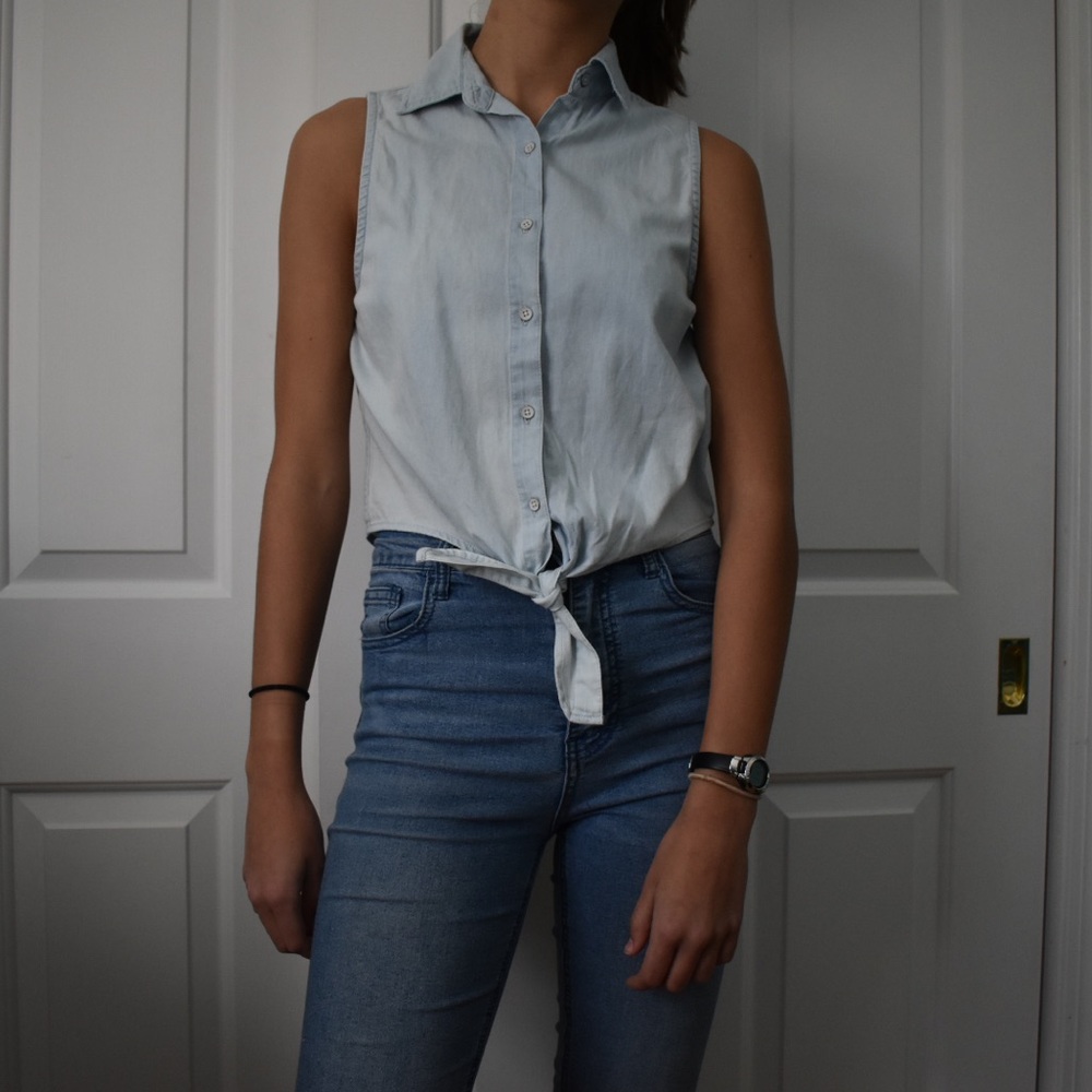 Chambray top